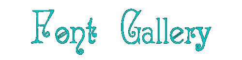 Font Gallery